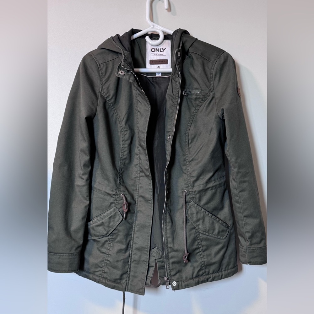 Only Dark Green Utility Jacket